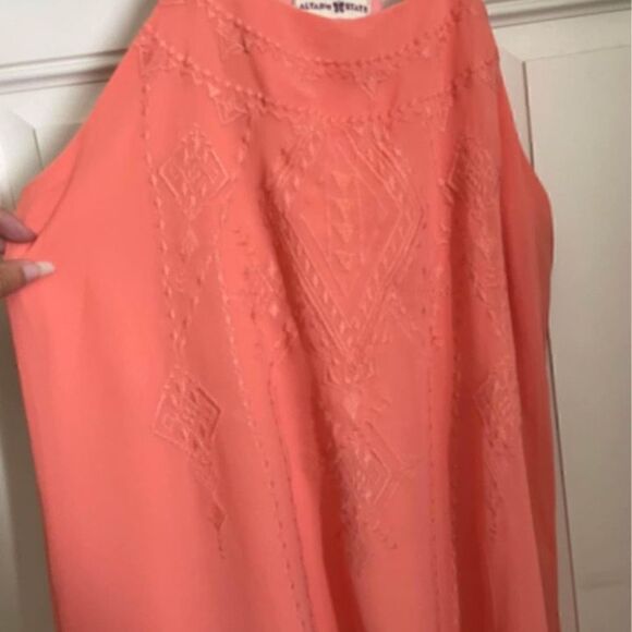 Altar’d State Mini Coral Summer Dress Small - Picture 3 of 5